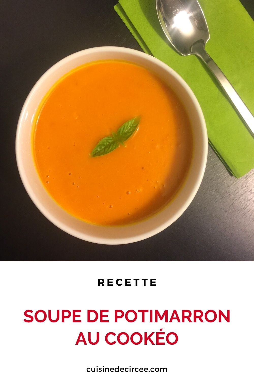 Recette De La Soupe De Potimarron - La Cuisine De Circée