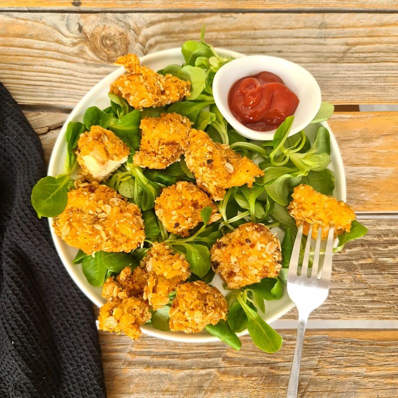 Nuggets De Poulet Aux Flocons D'avoine Comme Les Tenders De KFC